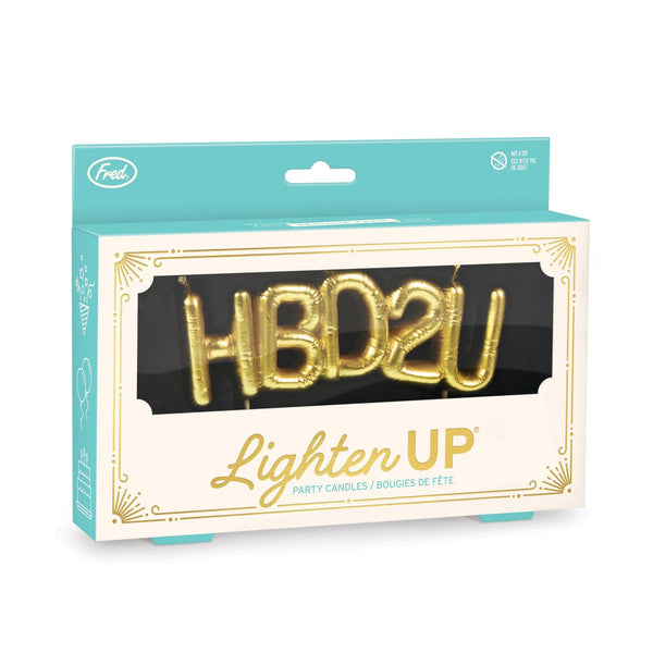 Genuine Fred LIGHTEN UP - HBD2U Party Candles