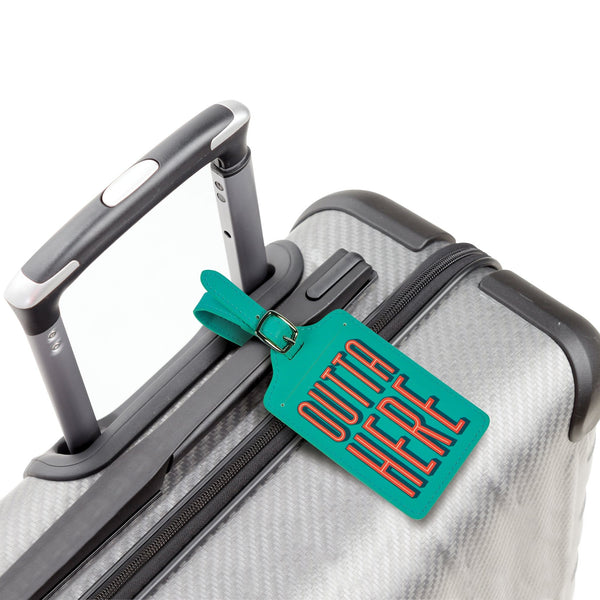 Genuine Fred LUGGAGE TAG: OUTTA HERE Wanderware