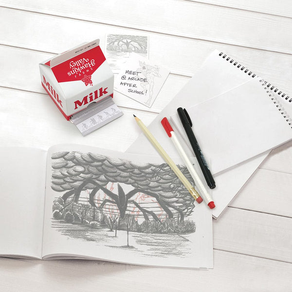 Genuine Fred MILK CARTON NOTES Stranger Things