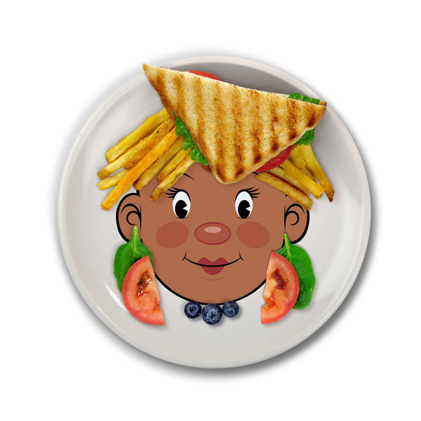 Genuine Fred MS. FOOD FACE Dinner Plate