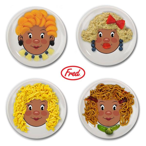 Genuine Fred MS. FOOD FACE Dinner Plate