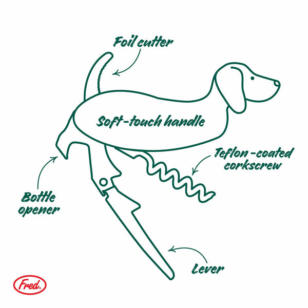 Genuine Fred WINER DOG Dog Corkscrew