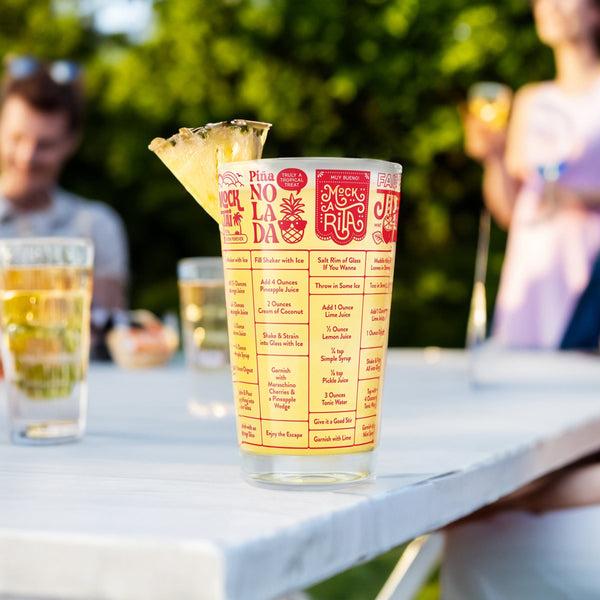 Genuine Fred GOOD MEASURE - Mocktails Mocktail Recipe Glass