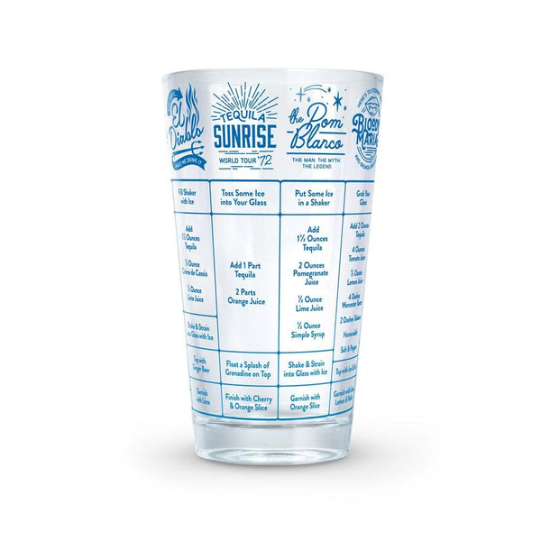 genuine fred GOOD MEASURE - Tequila Cocktail Recipe Glass
