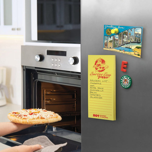 Genuine Fred MAGNETIC NOTEPAD - Surfer Boy Pizza Magnetic Notepad