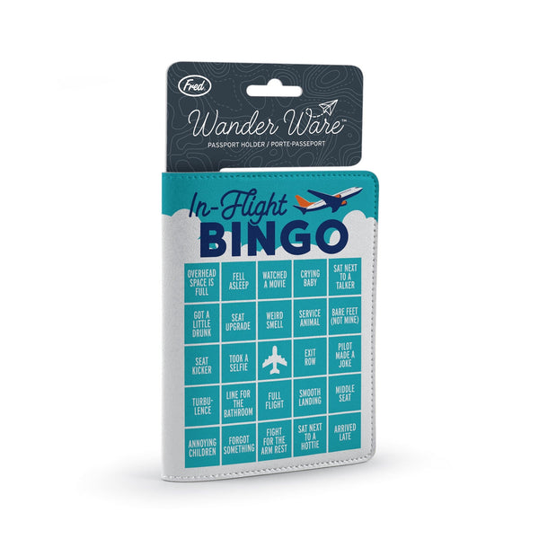 Genuine Fred PASSPORT WALLET: IN-FLIGHT BINGO Wanderware