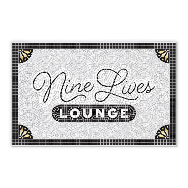 genuine fred PET PLACEMAT - Nine Lives Lounge Pet Placemat