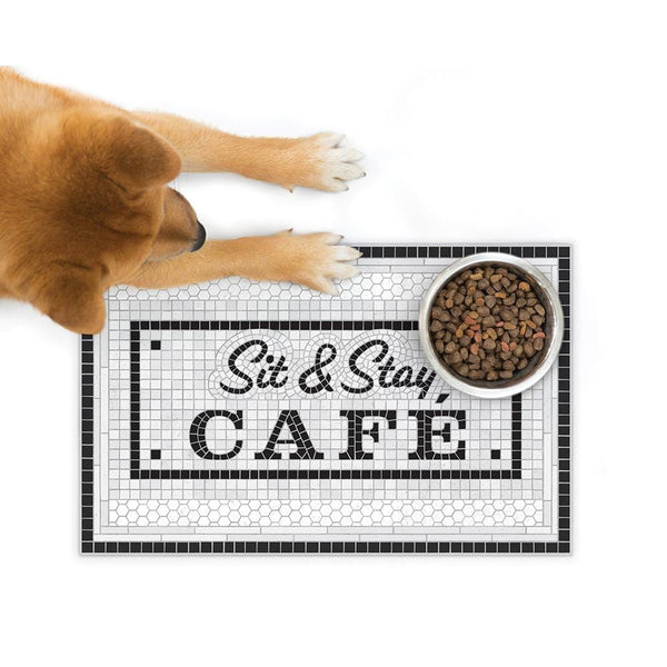 Genuine Fred PET PLACEMAT - Sit And Stay Cafe Pet Placemat