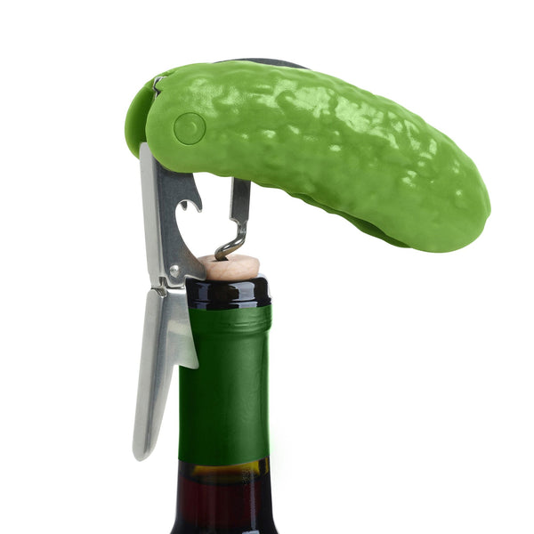 Genuine Fred PICKLED - CORKSCREW Bottle Opener & Corkscrew
