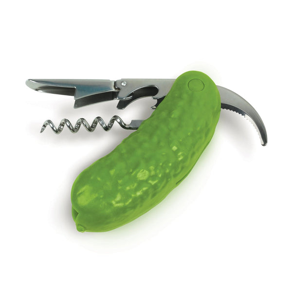 Genuine Fred PICKLED - CORKSCREW Bottle Opener & Corkscrew