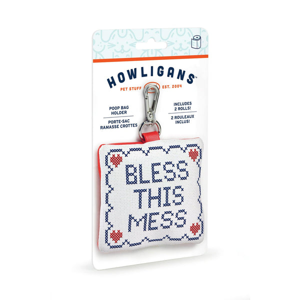 Genuine Fred POOP BAG HOLDER: BLESS THIS MESS Howligans