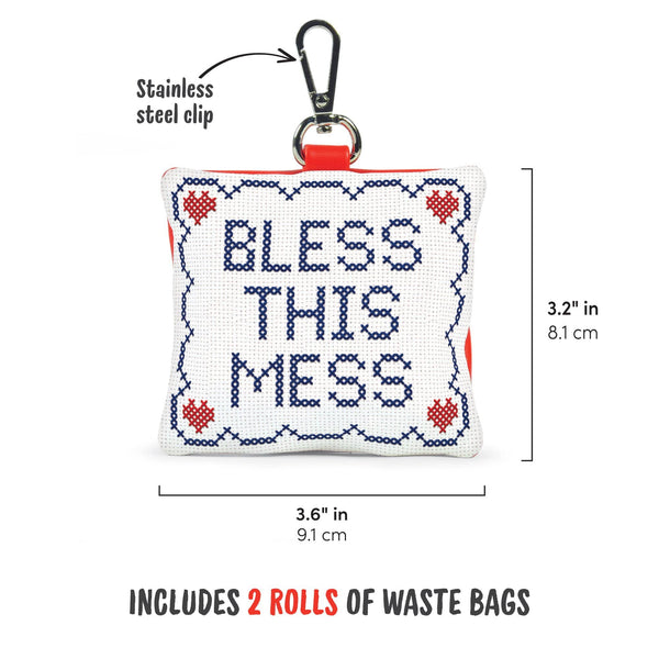 Genuine Fred POOP BAG HOLDER: BLESS THIS MESS Howligans