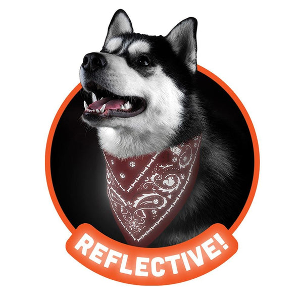 Genuine Fred REFLECTIVE DOG BANDANAS Size: SMALL SMALL LARGE Color: Navy Navy Red SMALL / Navy - $9.46SMALL / Red - $9.46LARGE / Navy - $9.46LARGE / Red - $9.46