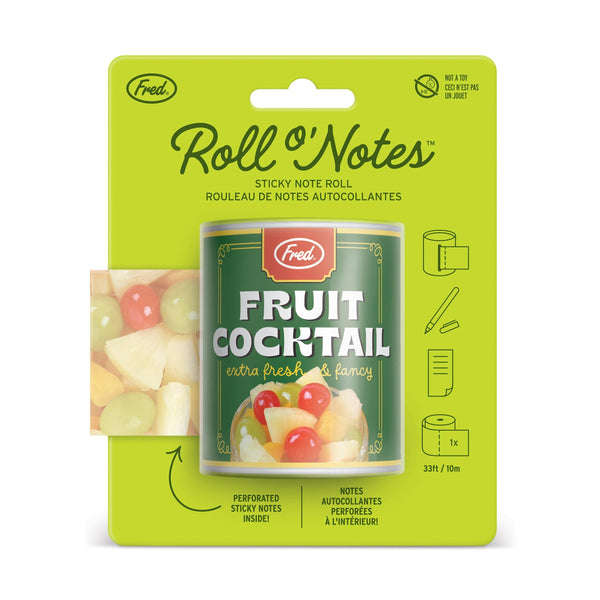 Genuine Fred ROLL O' NOTES - Fruit Cocktail Sticky Note Roll