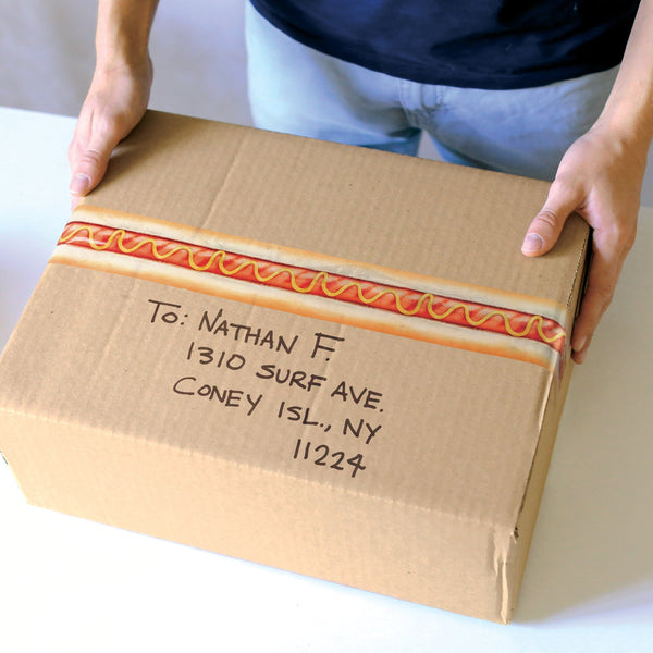 Genuine Fred SPECIAL DELIVERY - HOT DOG Printed Packing Tape