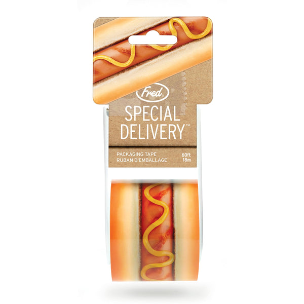 genuine fred SPECIAL DELIVERY - HOT DOG Printed Packing Tape