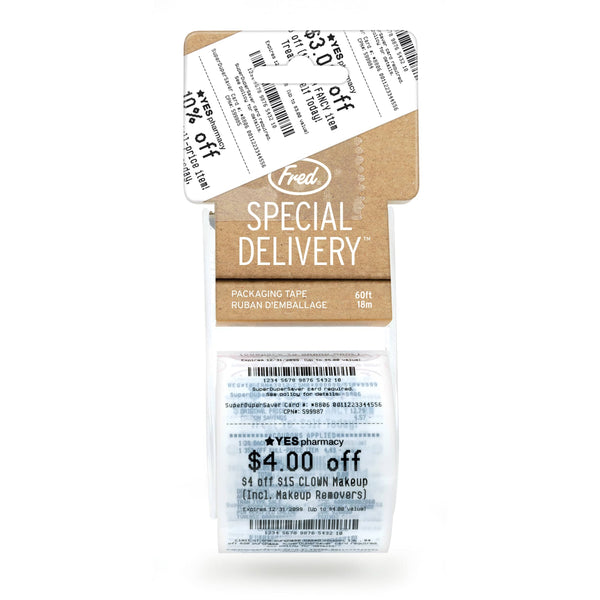 genuine fred SPECIAL DELIVERY - RECEIPT Printed Packing Tape