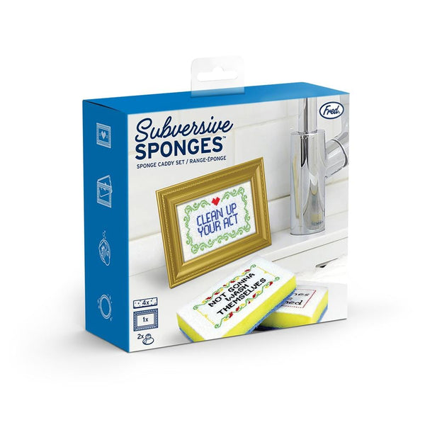 Genuine Fred SUBVERSIVE SPONGES - R Rated Sponge Caddy Set