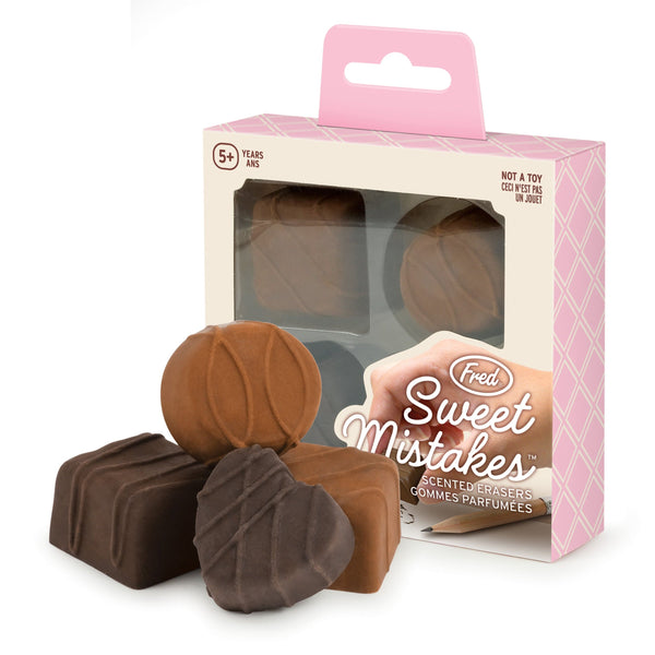 Genuine Fred SWEET MISTAKES - CHOCOLATE Scented Erasers