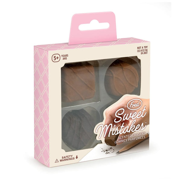 Genuine Fred SWEET MISTAKES - CHOCOLATE Scented Erasers
