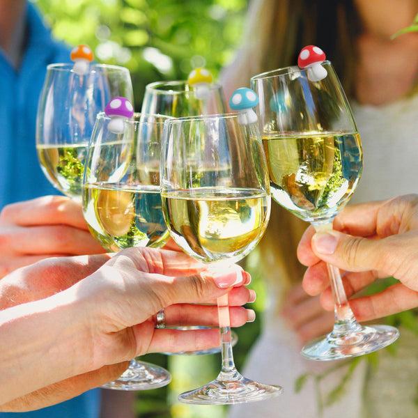 Genuine Fred TINY TOADSTOOLS Reusable Drink Markers