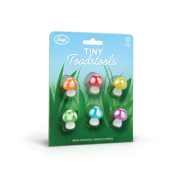 Genuine Fred TINY TOADSTOOLS Reusable Drink Markers