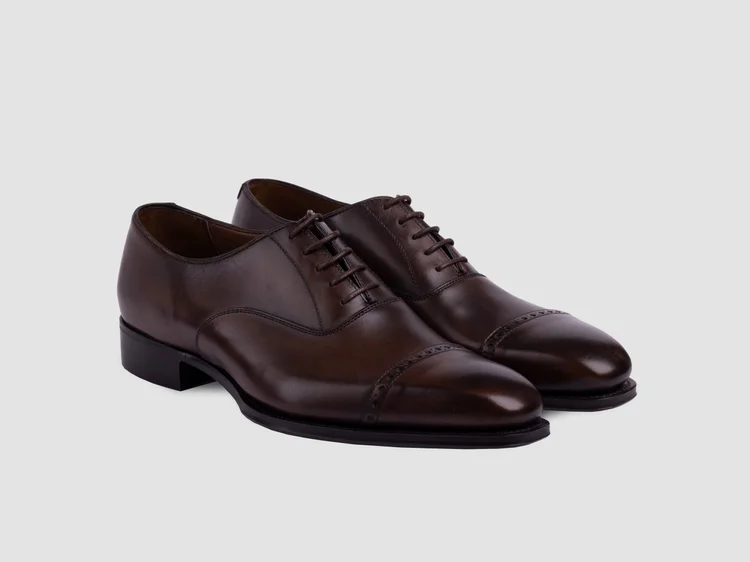 george cleverley Charles in Dark Brown Antique Calf