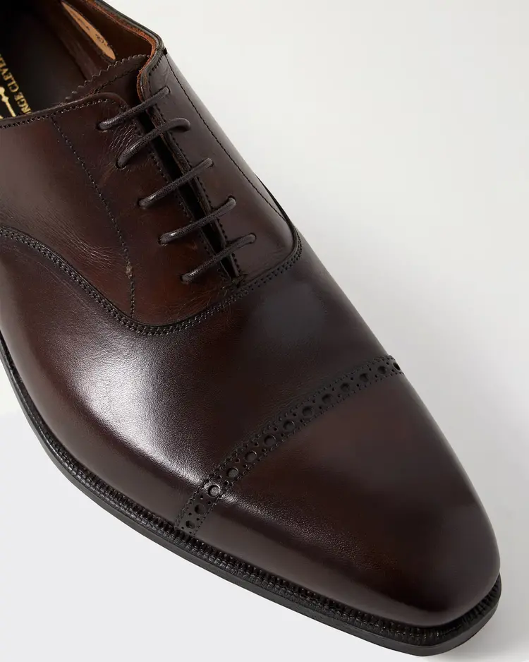George Cleverley Charles In Dark Brown Burnished Calf