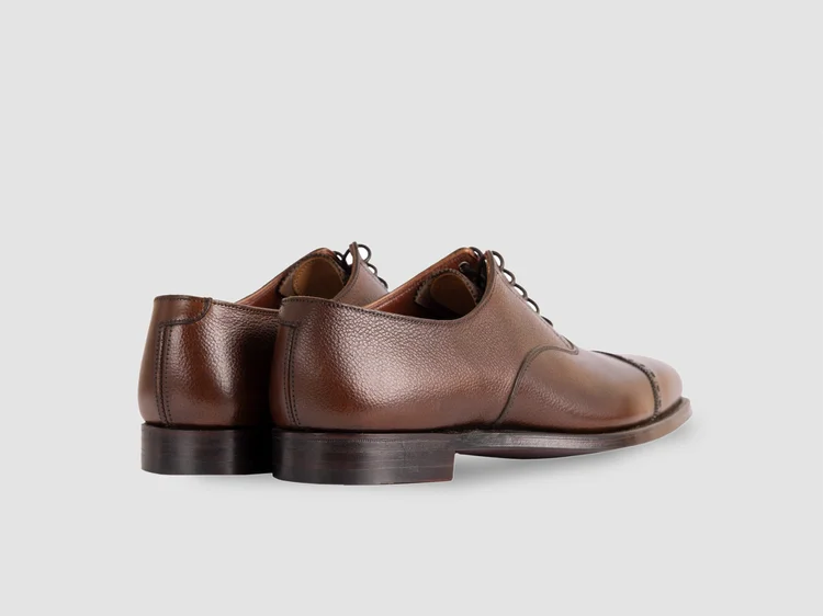 George Cleverley Charles In Dark Brown Pebble Grain Calf