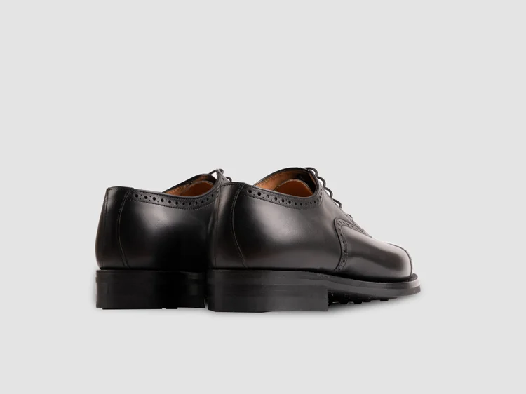 George Cleverley Edward In Black Calf With Rubber Sole
