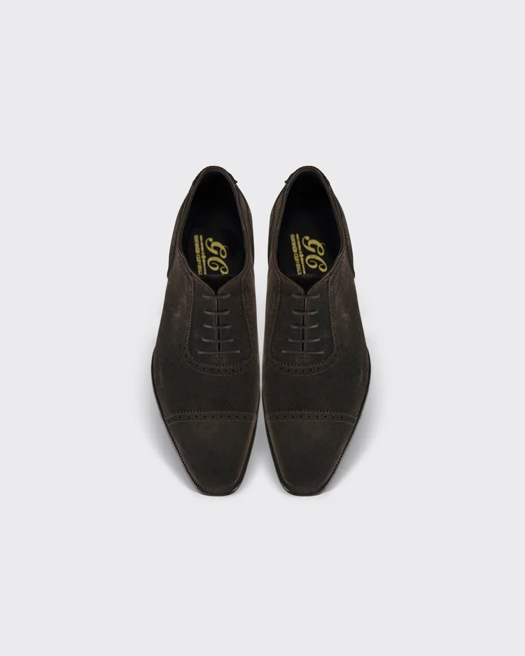 George Cleverley Adam II In Dark Brown Suede