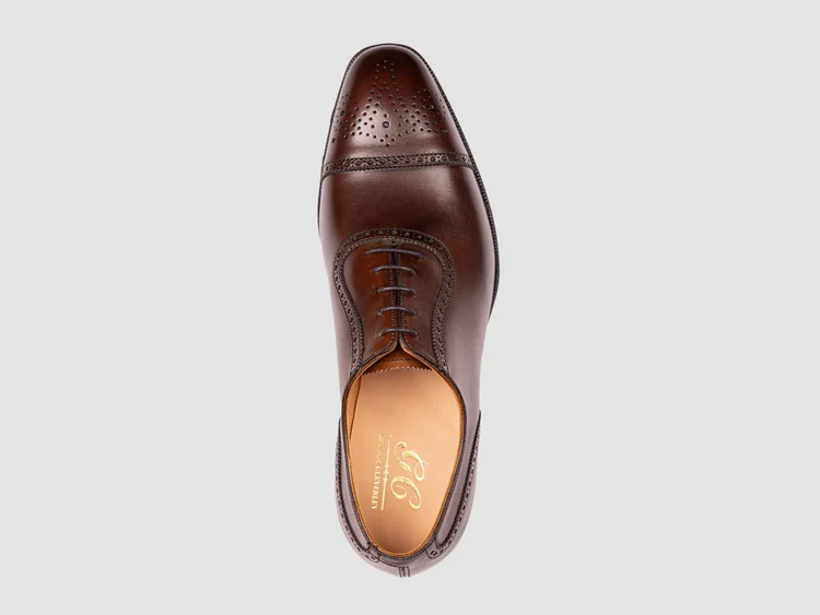 George Cleverley Adam In Dark Brown Burnished Calf