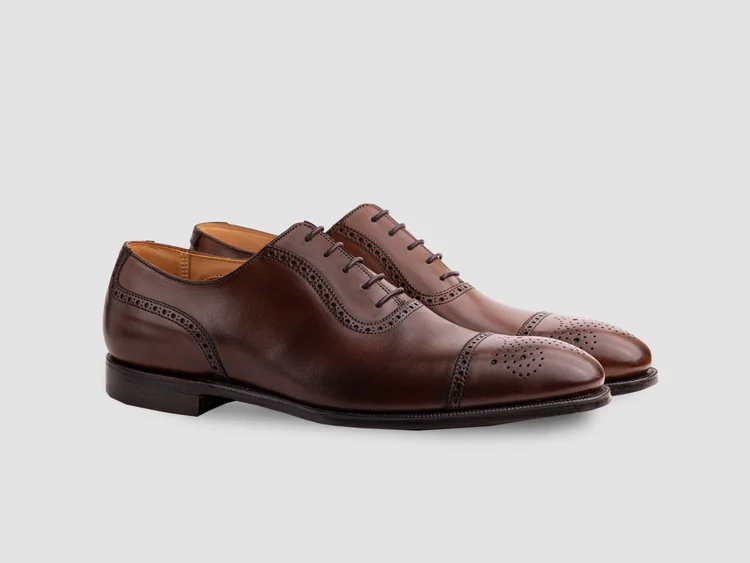 george cleverley Adam in Dark Brown Burnished Calf