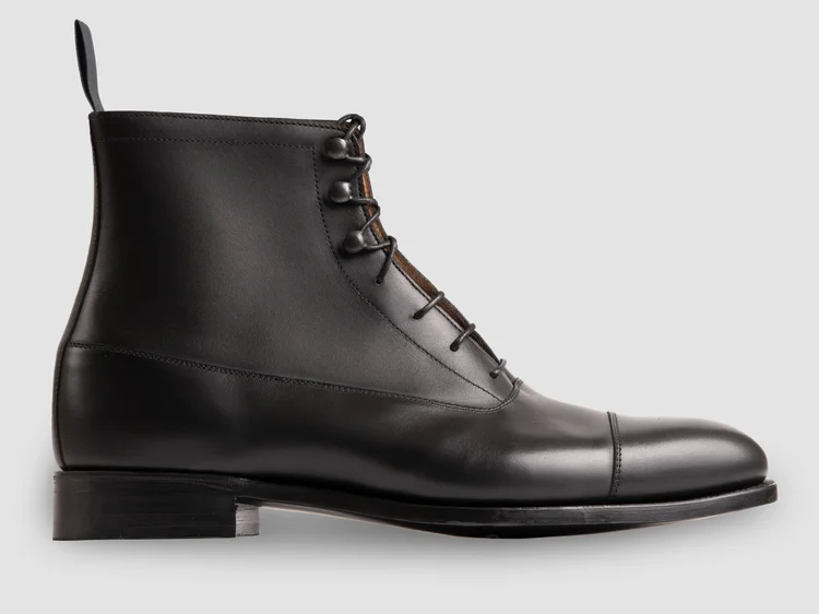 George Cleverley Balmoral In Black Calf
