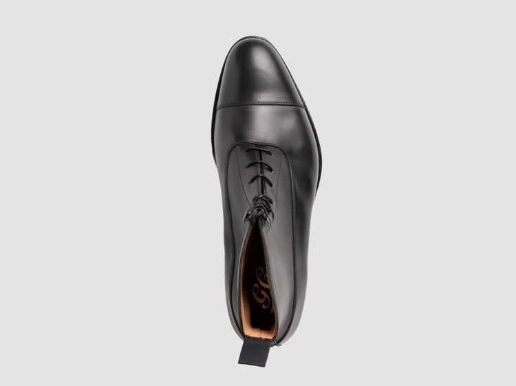 George Cleverley Balmoral In Black Calf