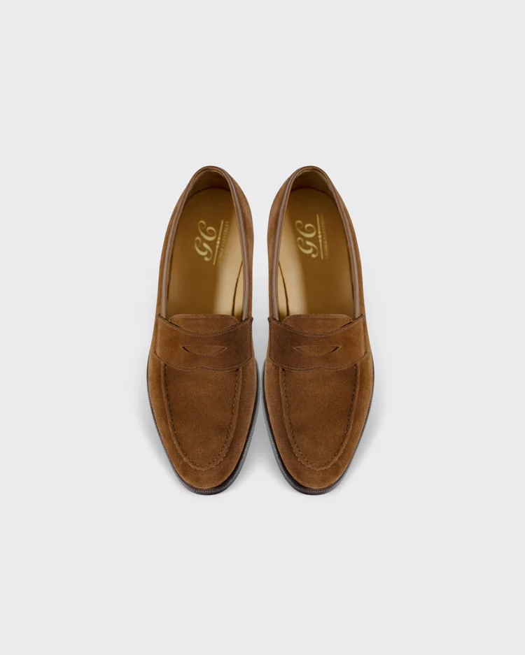 George Cleverley Bradley II In Polo Brown Suede