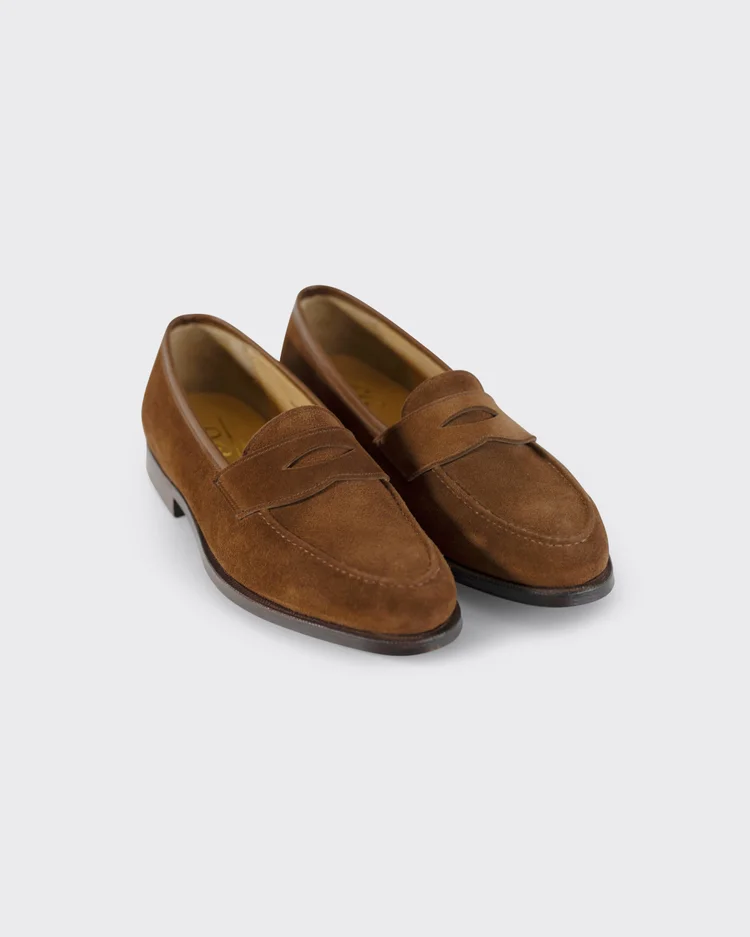 George Cleverley Bradley II In Polo Brown Suede