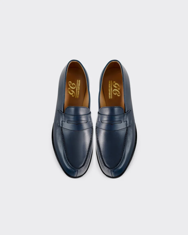 George Cleverley Cannes In Blue Calf