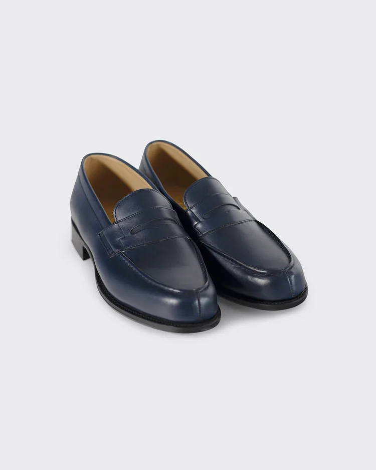 George Cleverley Cannes In Blue Calf