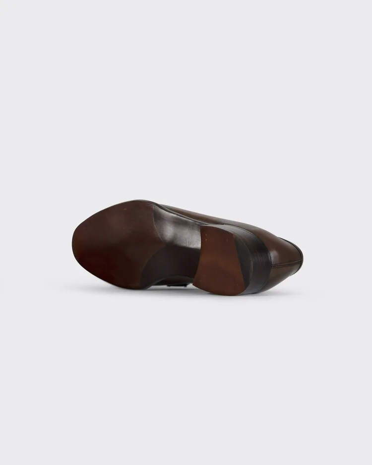 George Cleverley Colony In Dark Brown Antique Calf