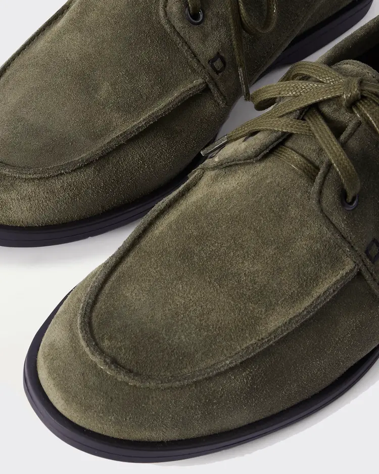 George Cleverley Devon In Dark Green Suede