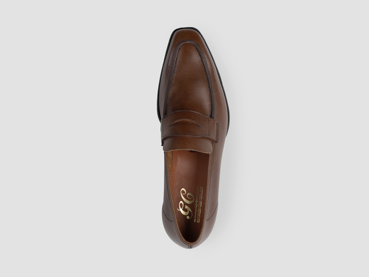 George Cleverley George In Dark Brown Scotch Grain