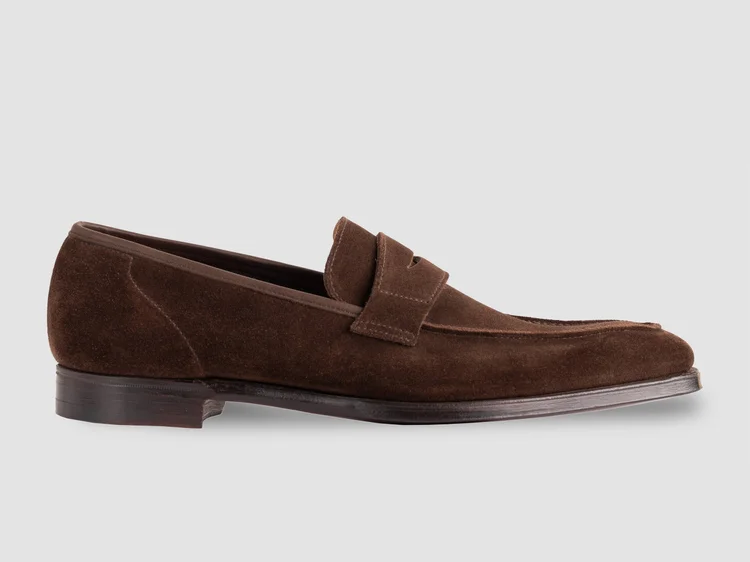 George Cleverley George In Dark Brown Suede