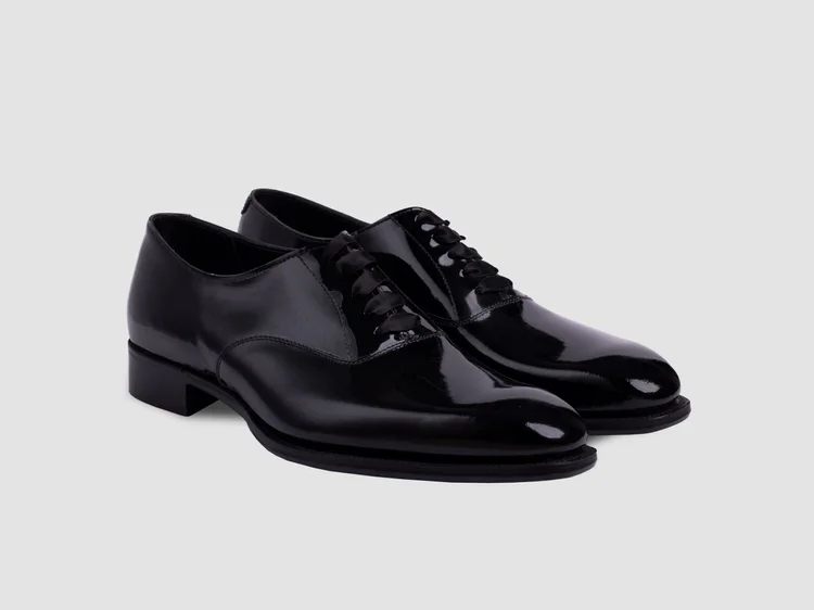 george cleverley Harry in Black Patent Calf
