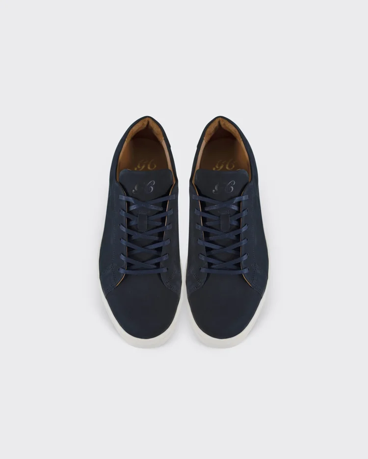 George Cleverley Jack II In Midnight Blue Nubuck