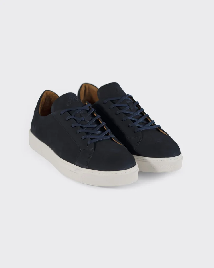 George Cleverley Jack II In Midnight Blue Nubuck