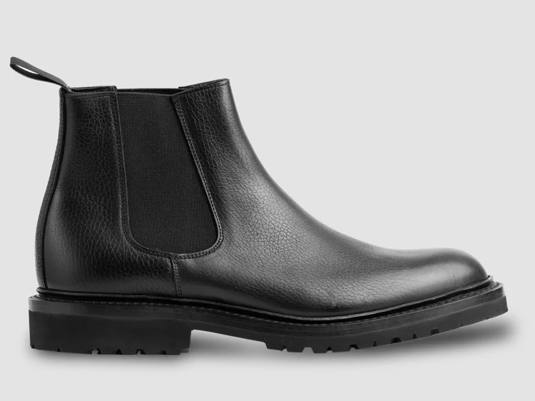 George Cleverley Jason In Black Grain Calf