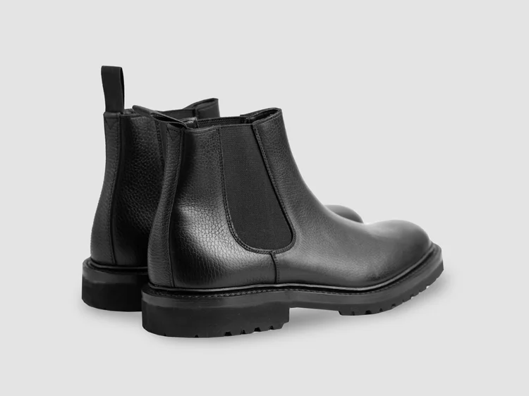 George Cleverley Jason In Black Grain Calf