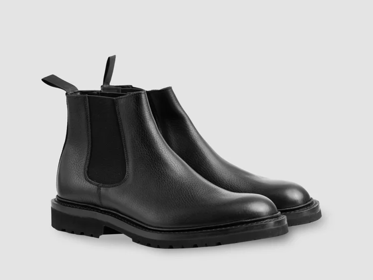 george cleverley Jason in Black Grain Calf