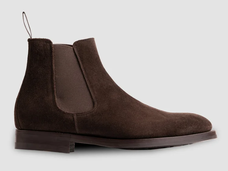 George Cleverley Jason In Dark Brown Suede